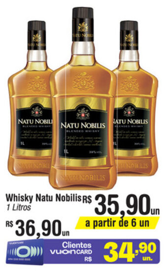 Fort Atacadista Whisky Natu Nobilis 1L oferta