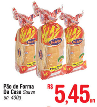 Pao de Forma Da Casa 400g