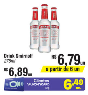 Fort Atacadista Drink Smirnoff 275ml oferta