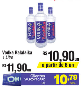 Fort Atacadista Vodka Balalaika 1L oferta