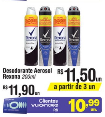 Fort Atacadista Desodorante Aerosol Rexona 200ml oferta