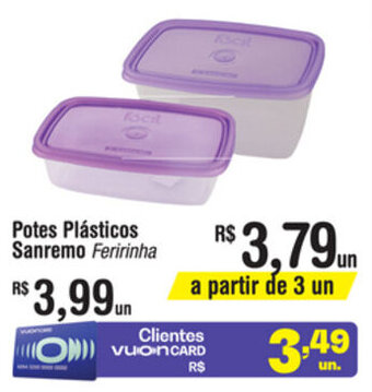 Fort Atacadista Potes Plasticos Sanremo oferta