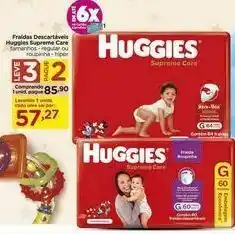 Fralda descartáveis huggies supreme care