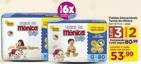 Carrefour Fraldas descartáveis turma da mônica oferta