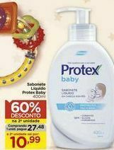 Carrefour Sabonete líquido protex baby 400ml oferta