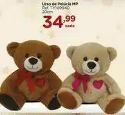 Urso de pelúcia mp 20cm