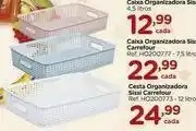 Carrefour Caixa organizadora sissi carrefour 4.5 litros oferta