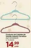 Carrefour Conjunto de cabides de veludo infantis carrefour 2 peças oferta