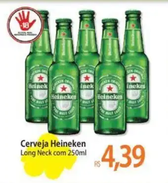 Atacadão Cerveja Heineken Long Neck com 250ml oferta