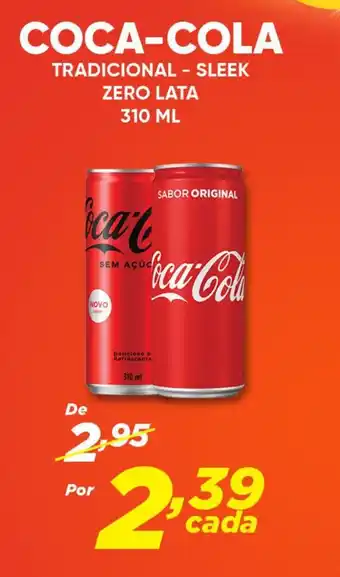 Dia COCA-COLA TRADICIONAL - SLEEK ZERO LATA 310 ML oferta