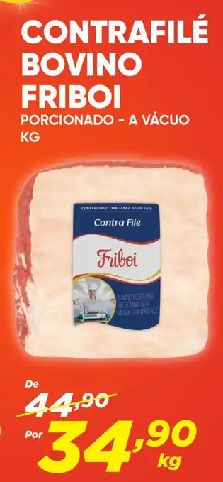 Dia CONTRAFILÉ BOVINO FRIBOI PORCIONADO - A VÁCUO oferta