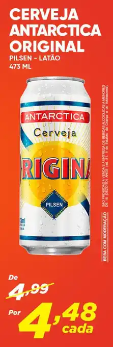 Dia CERVEJA ANTARCTICA ORIGINAL PILSEN - LATÃO 473 ML oferta