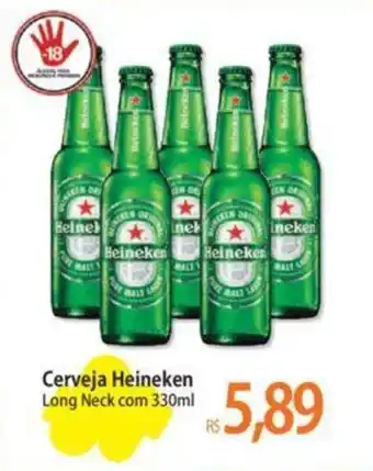 Atacadão Cerveja Heineken Long Neck com 330ml oferta