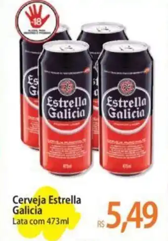 Atacadão Cerveja Estrella Galicia Lata com 473ml oferta