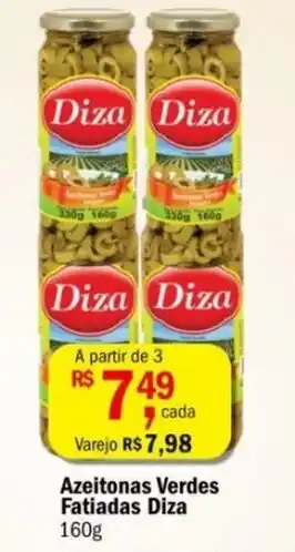 Ultrabox Azeitonas Verdes Fatiadas Diza 160g oferta