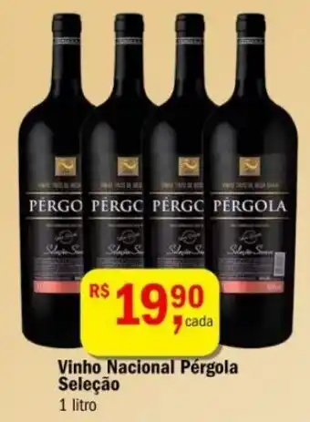 Ultrabox Vinho Nacional Pérgola Seleção 1 litro oferta