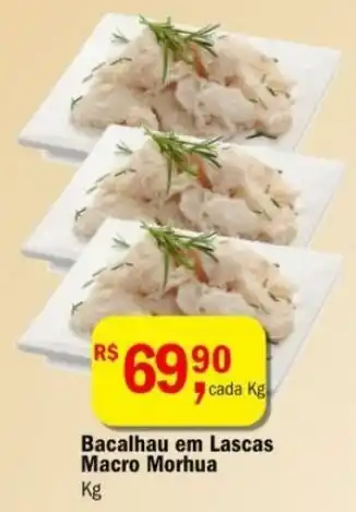 Ultrabox Bacalhau em Lascas Macro Morhua Kg oferta