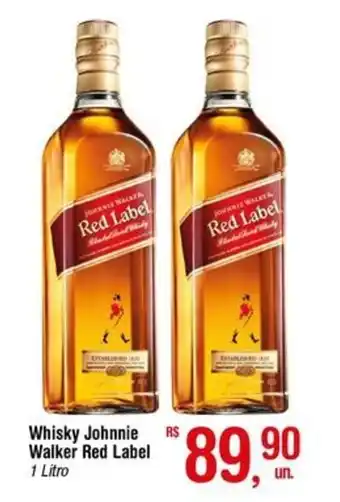 Fort Atacadista Whisky Johnnie Walker Red Label 1 Litro oferta