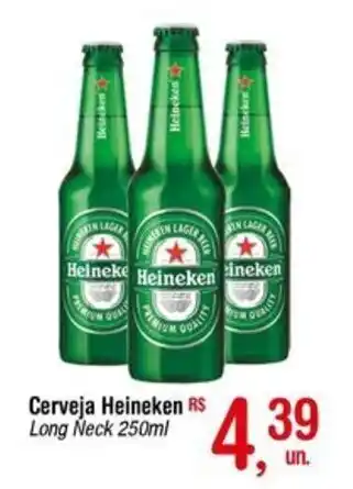 Fort Atacadista Cerveja Heineken Long Neck 250ml oferta