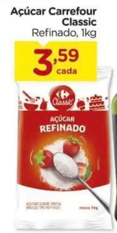 Carrefour Açúcar Carrefour Classic Refinado, 1kg oferta