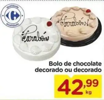 Carrefour Bolo de chocolate decorado ou decorado oferta