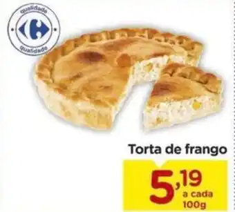 Carrefour Torta de frango a cada 100g oferta