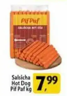 Coelho Diniz Salsicha Hot Dog Pif Paf kg oferta