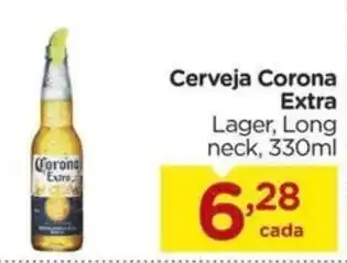 Carrefour Cerveja Corona Extra Lager, Long neck, 330ml oferta