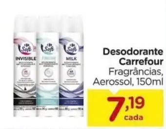 Carrefour Desodorante Carrefour Fragrâncias, Aerossol, 150ml oferta