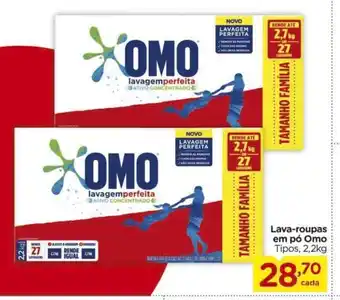 Carrefour Lava-roupas em pó Omo Tipos, 2,2kg oferta