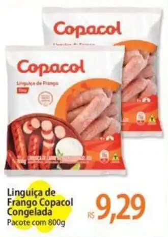 Atacadão Linguiça de Frango Copacol Congelada Pacote com 800g oferta
