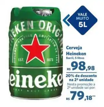 Sam's Club Cerveja Heineken Barril, 5 litros oferta