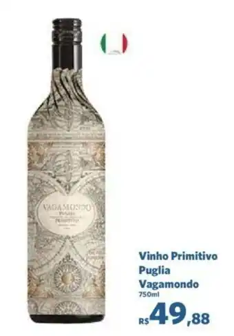 Sam's Club Vinho Primitivo Puglia Vagamondo 750ml oferta