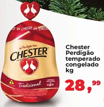 Peruzzo Chester Perdigão temperado congelado kg oferta