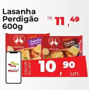 Peruzzo Lasanha Perdigão 600g oferta
