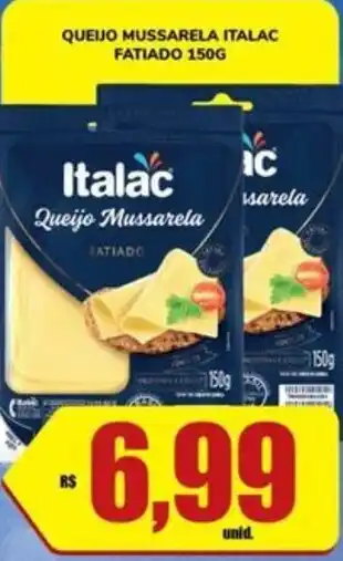 Costa Atacadão QUEIJO MUSSARELA ITALAC FATIADO 150G oferta