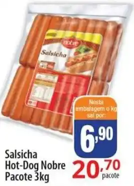 Akki Atacadista Salsicha Hot Dog Nobre pacote 3kg oferta