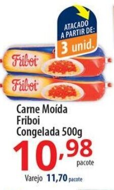 Carne Moida Friboi Congelada 500g