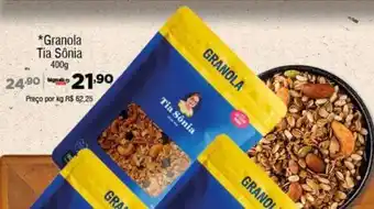 Big Mais Supermercados Granola Tia Sônia 400g oferta