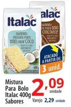 Akki Atacadista Mistura Para Bolo Italac 400g oferta