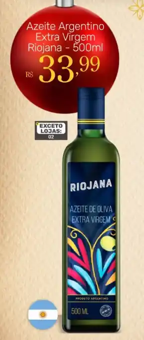 Supermercados Jau Serve Azeite Argentino Extra Virgem Riojana - 500ml oferta