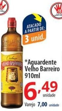 Akki Atacadista Aguardente Velho Barreiro 910ml oferta