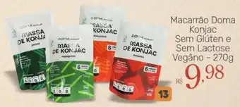 Supermercados Jau Serve Macarrão Doma Konjac Sem Glúten e Sem Lactose Vegâno - 270g oferta