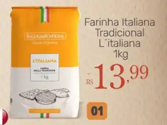 Farinha Italiana Tradicional L'italiana 1kg