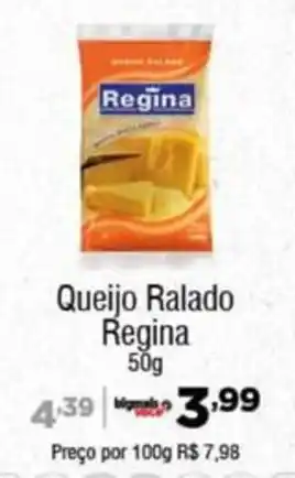 Big Mais Supermercados Queijo Ralado Regina 50g oferta
