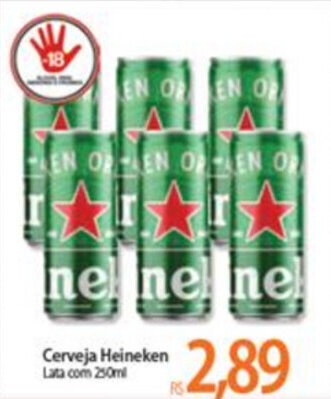 Atacadão Cerveja Heineken 250ml oferta