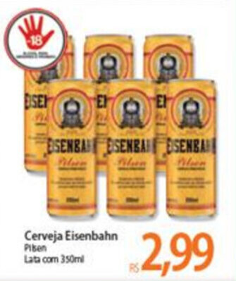 Atacadão Cerveja Eisenbahn 350ml oferta