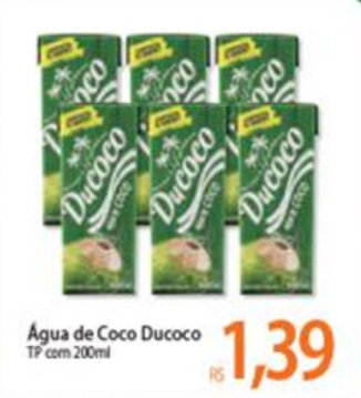 Atacadão Agua de Coco Ducoco 200ml oferta