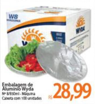 Atacadão Embalagem de Aluminio Wyda oferta