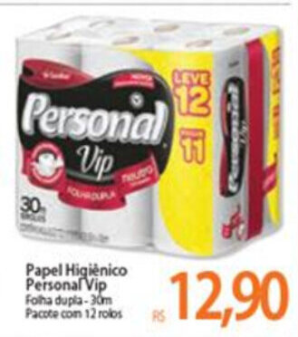Atacadão Papel Higiénico Personal Vip oferta